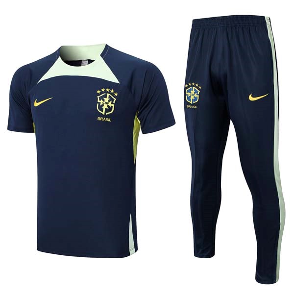 Camiseta Brasil Conjunto Completo 2023-24 Azul